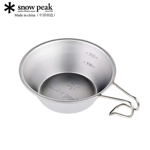 户外露营国产雪峰雪拉碗露营可悬挂不锈钢碗snowpeak碗非野营