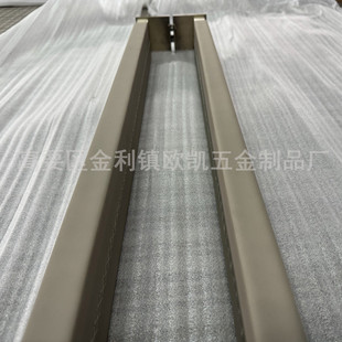 加厚不锈钢拉手中式玻璃大门拉手欧凯玻璃门把手轻奢简约皮革定制