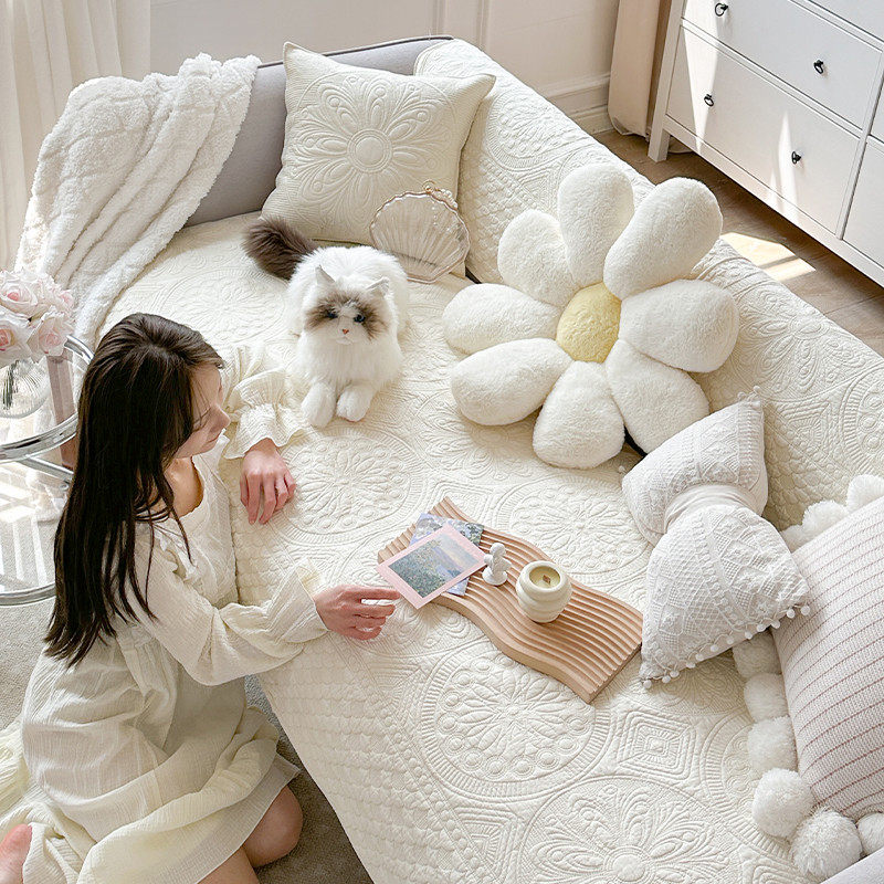 9cq6m.life花园香榭法式复古绣花沙发垫靠背巾沙发套罩,居家布艺,沙发垫,淘宝优惠券,粉丝福利购,淘宝优惠卷