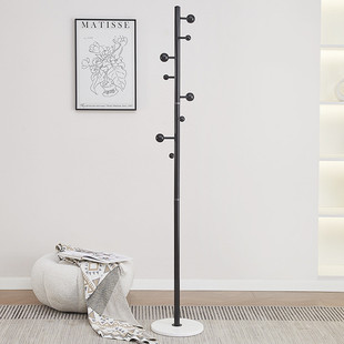 奶油风落地客厅衣帽架创意立式挂衣架家用简易包包架子落地衣架