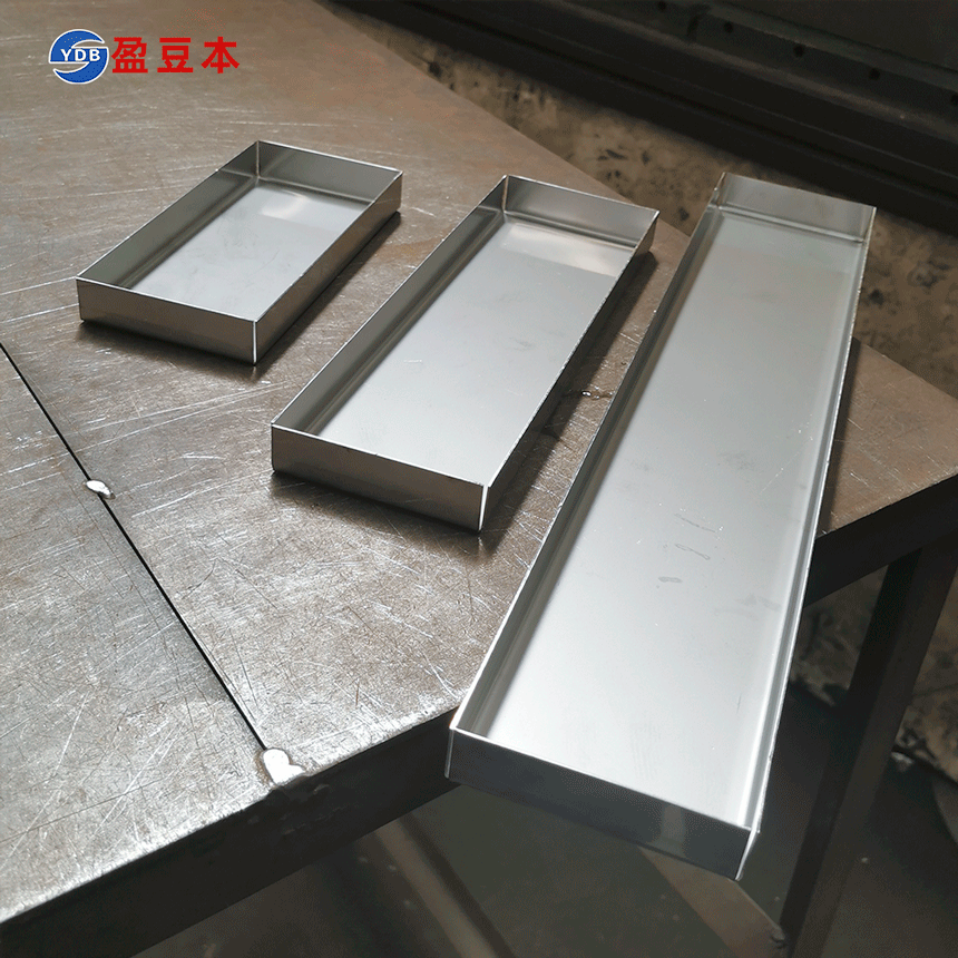 不锈钢板激光折弯不锈钢接水盘应用于真空设备盈设备包装豆本