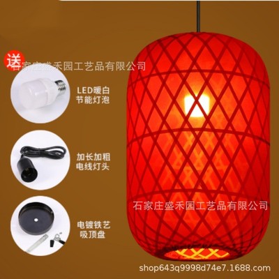 吊灯油纸主编灯笼仿古商业景区灯笼古风灯笼茶楼火锅装饰中式定制