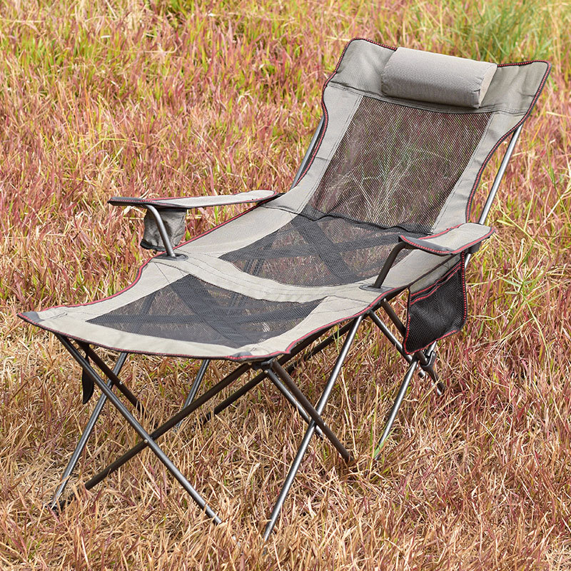 户外露营六脚躺椅折叠式导演椅便携式躺椅公园野炊椅子午休垂钓椅