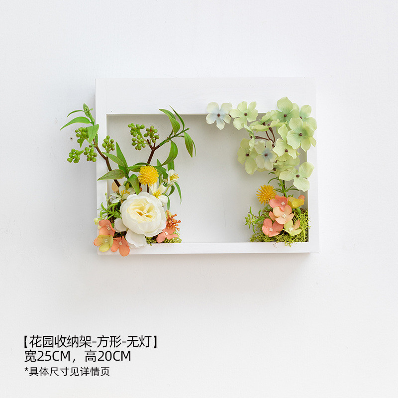 9qxc阿楹法式ins床头餐厅春天背景壁挂仿真植物遮丑装饰花墙面客