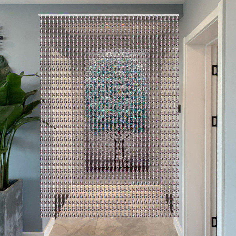 珠帘防蚊蝇门帘塑料隔断帘家用客厅玄关葫芦卧室装饰帘子免打新品