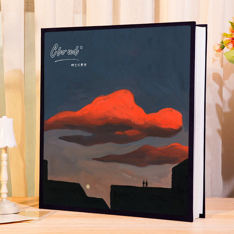 5寸6相簿相册本大容量家庭影集纪念册情侣照片收纳插页式混装塑过