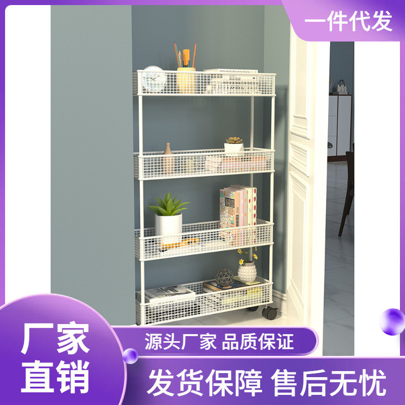 v9d@批发卧室门超薄置物架卫生间夹缝收纳柜后极窄储物柜落地门缝