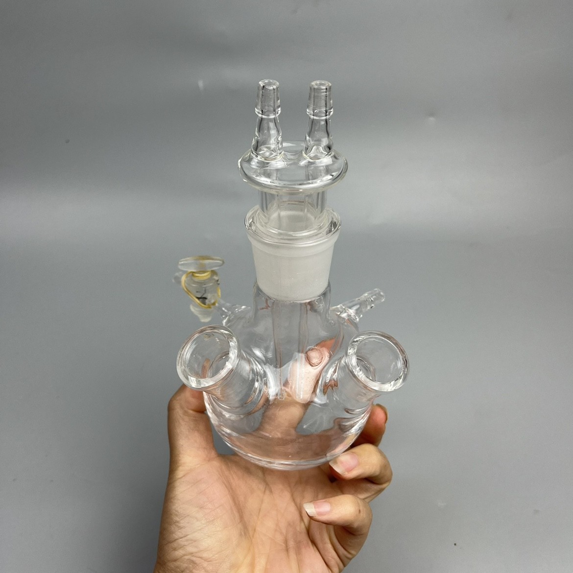 KF-1水份测定仪卡尔费休滴定仪五口瓶玻璃反应瓶250ml 滴定管另配