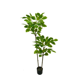 新款仿真高山榕绿植简约风仿生绿植假大型室内落地装饰盆景