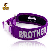 工厂定制狗狗项圈套脖围可调节透气涤纶狗脖猫咪大中小型犬项圈