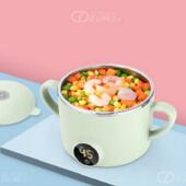 恒温智能宝宝保温加热碗免注水充电式 不锈钢婴幼儿童辅食碗