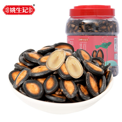 姚生记 甘草味西瓜子1000g罐装篓籽休闲零食年货炒货黑瓜子包邮