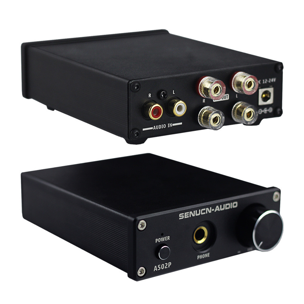 HIFI数字功放2.0桌面迷你功放机带耳放输出功放家用功放50W*2