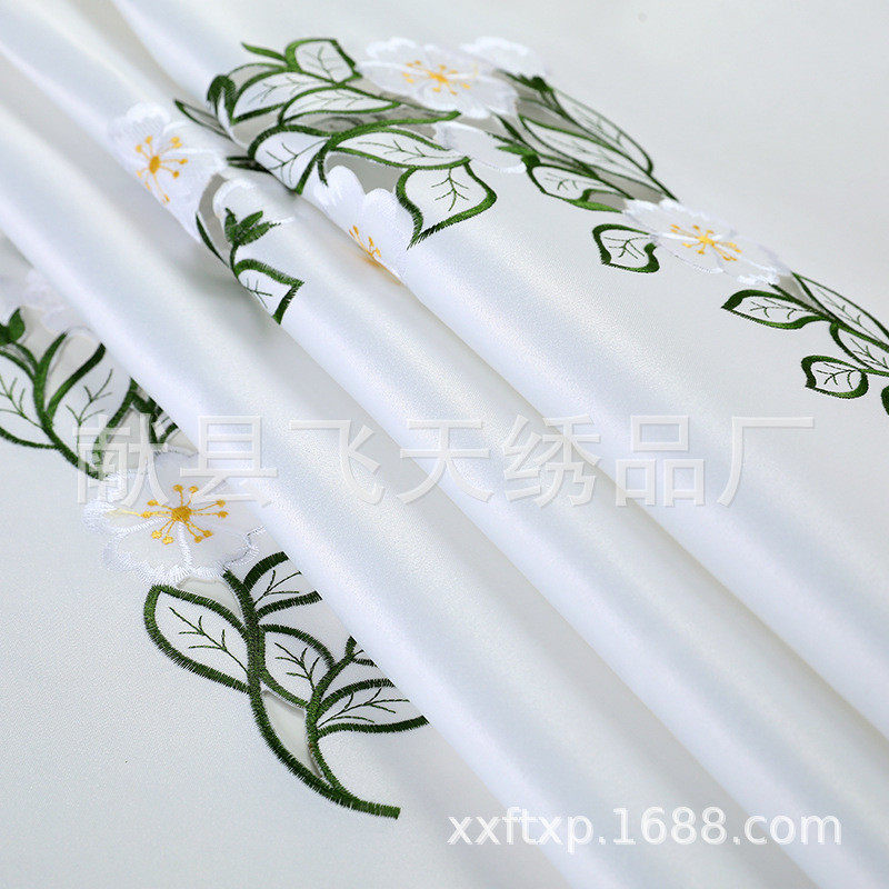 现货批发欧式蕾丝桌布家用镂空长方形茶几透明餐桌布艺盖巾防尘布