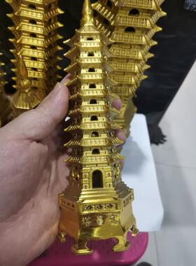 批发铜九黄铜七 压铸 十三层书房桌面装饰工艺品厂家批发