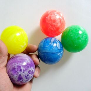 80 90后怀旧儿童玩具实心弹力球大号橡皮弹跳球橡胶跳跳球32 55号