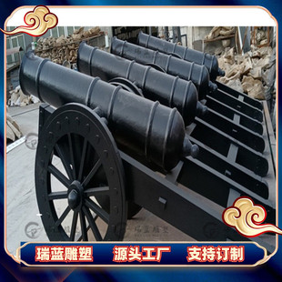 影视道具模型公园广场装 制作纯铜仿真大炮铜雕塑 饰品摆件