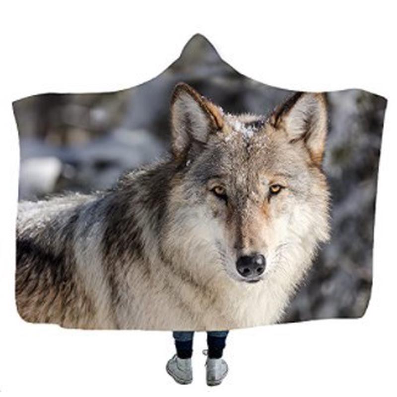 厂家直供连帽毛毯斗篷魔法帽毯儿童来曲棍球款毛毯图可定一件起订