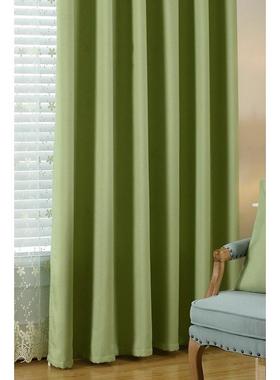 61n简约遮光布棉麻窗帘成品窗帘布料半纯白色卧室客厅加厚试衣间