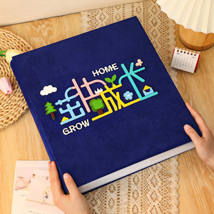 相册本纪念册儿童成长尺寸相簿拍立得收纳本56寸混合记录打印照片