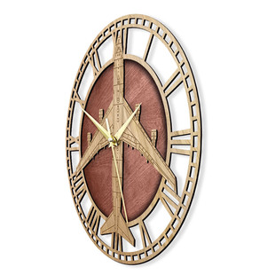 热销木制挂钟装饰e-4b守夜者末日空中指挥所现代墙面钟波音壁钟