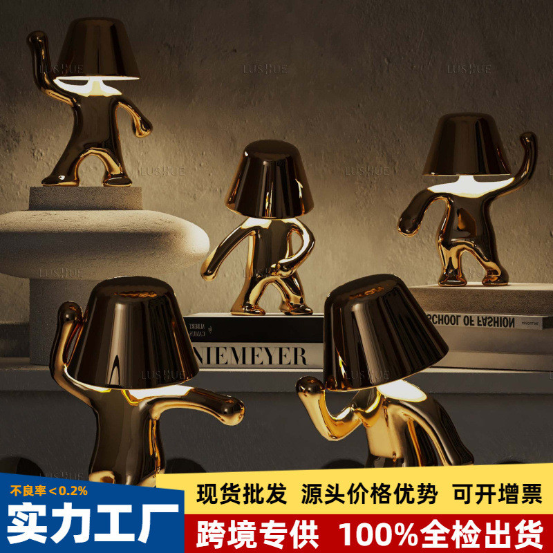 迈克舞姿台灯跨境家居装饰小夜灯床头书柜个性摆件装饰MJ台灯
