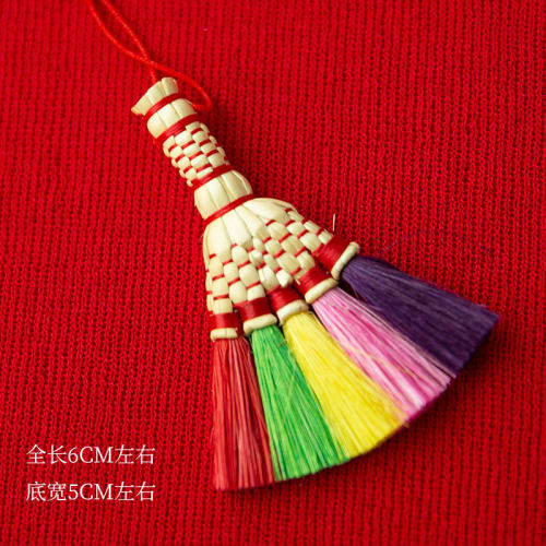 7wp3扫把小批发红春节笤帚端午节别针挂件本命年节日乔迁扫帚宝宝