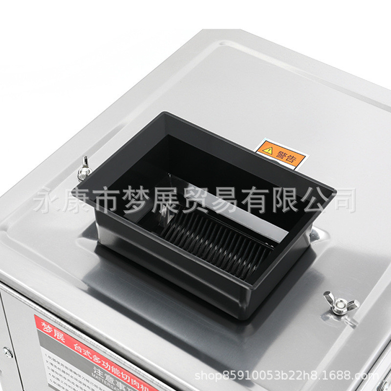 新款台式电动切肉机不锈钢切肉片机肉机餐饮设备肉制品刨商用批发