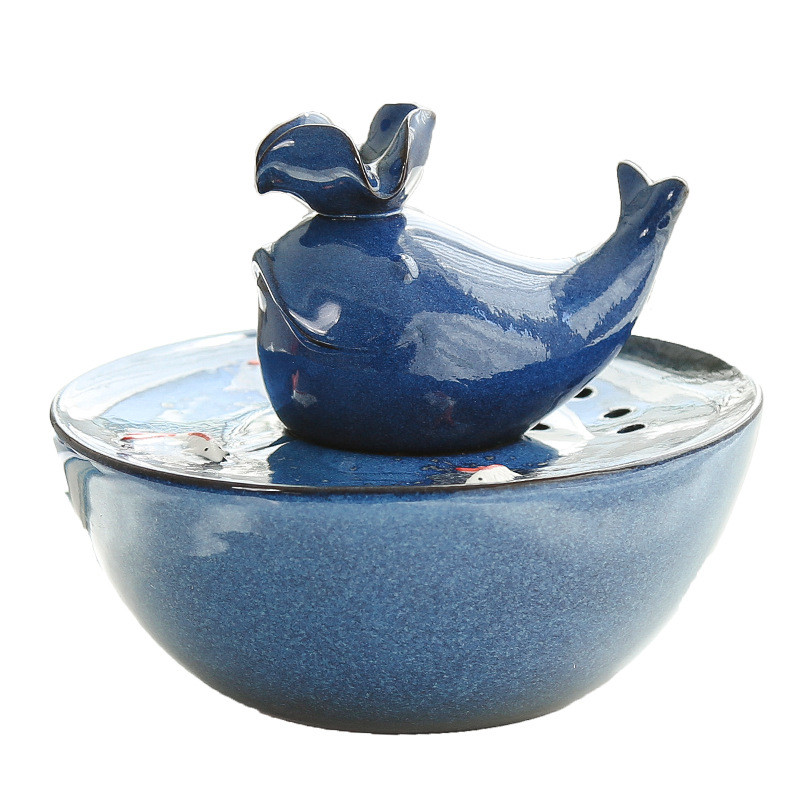 猫咪陶瓷饮水机水循环活水宠物智能喂自动猫用品狗狗流动水盆