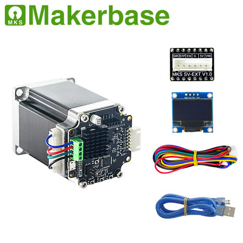 热销makerbasemksservo57a57闭环步进电机套装转接板带伺服电机