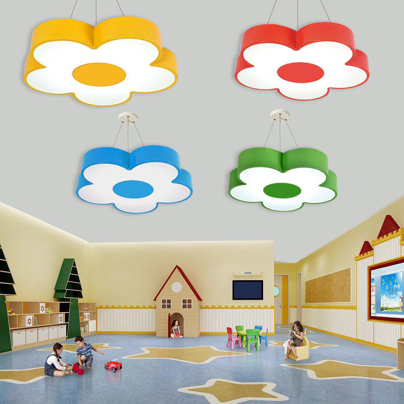 花朵吊灯少儿培训机构灯母婴店儿童大厅学校幼儿园教室创意吊灯,家装灯饰光源,餐厅吊灯,淘宝优惠券,粉丝福利购,淘宝优惠卷
