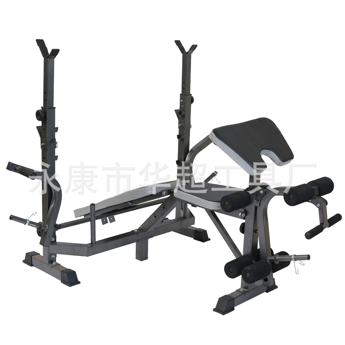 厂家健身器材仰卧起坐扩胸室内举重床深蹲卧推架杆铃多功能哑铃凳