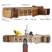 榉木实木多功能吉它挂架吉它挂钩乐器挂架壁挂