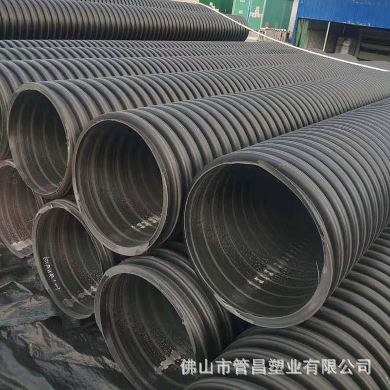 内肋增强PE螺旋波纹管8kn大口径聚乙烯黑色排污管600现货供应