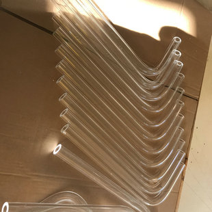 厂家丝有机玻璃亚克力管4-1500mm螺纹车批发封底实验仪器弯管漏斗