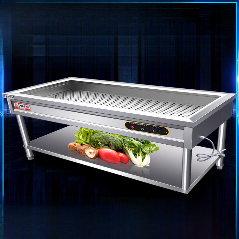 304小碗菜保温台商用加热台式快餐店蒸菜浏阳蒸菜餐饮打菜台