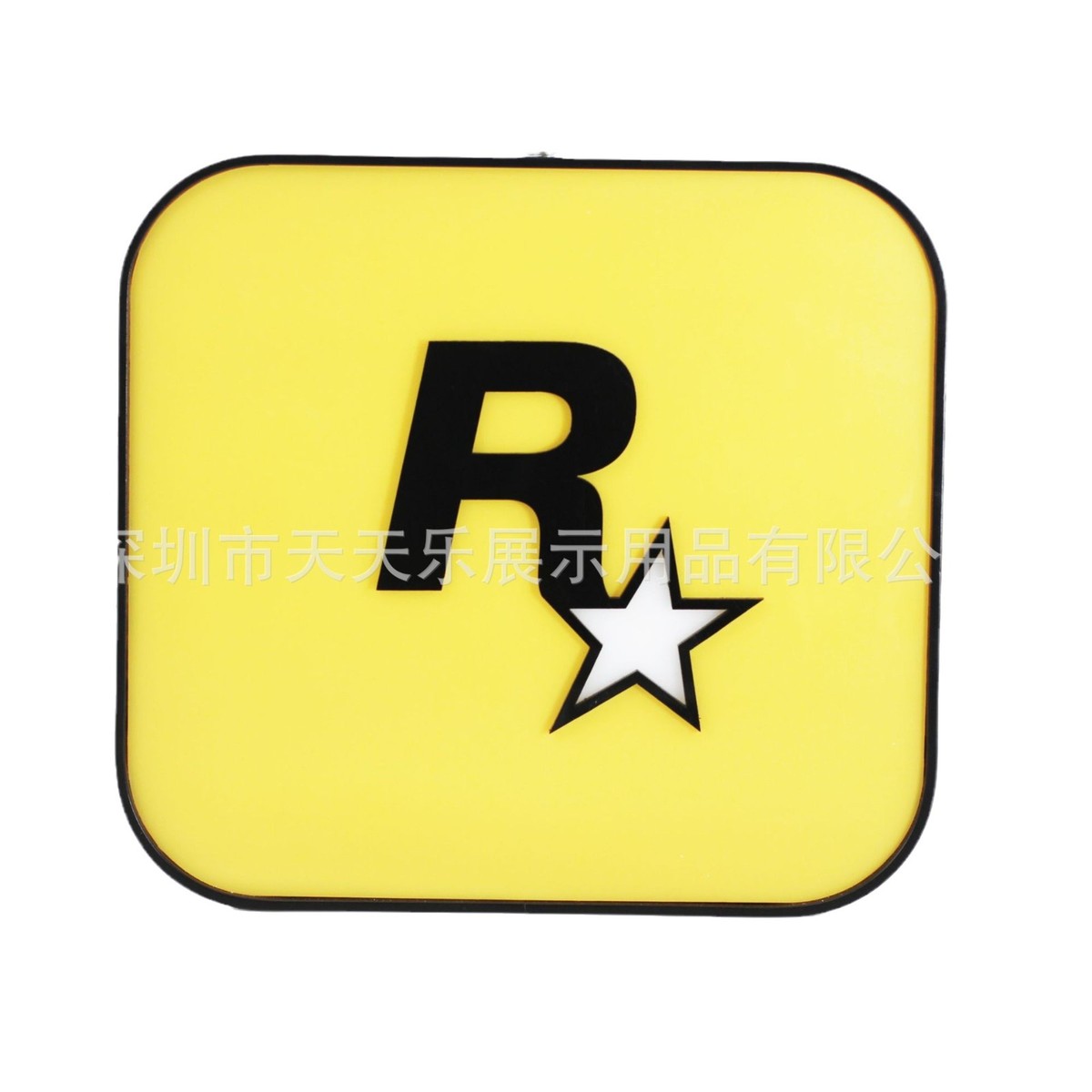 可充电窄边灯箱r星灯箱触碰开关小夜灯桌面led发光标识牌