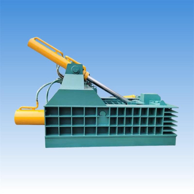 热销打螺纹钢金属压块机废彩钢瓦液压块机卧式汽车外壳压块机