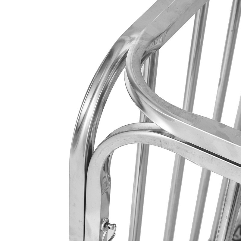 球车幼儿园篮球不锈钢收纳筐足球收纳框多规格篮球推车移动折叠式