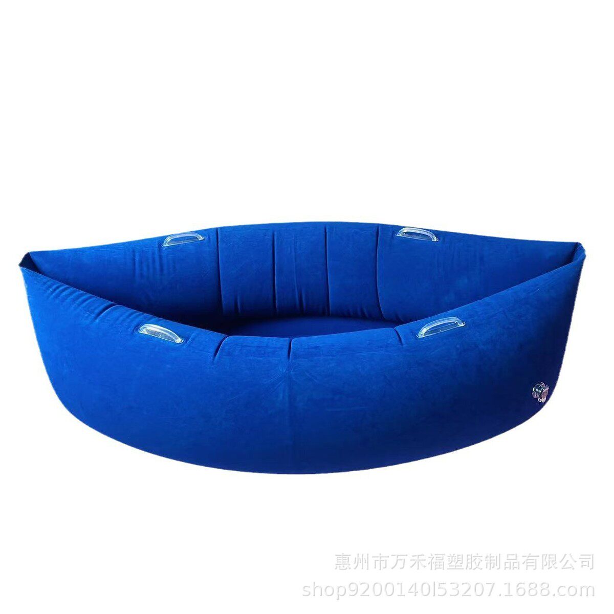 现货独木舟充气植绒摇椅pvc船型儿童躺椅便携沙发室内户外露营床