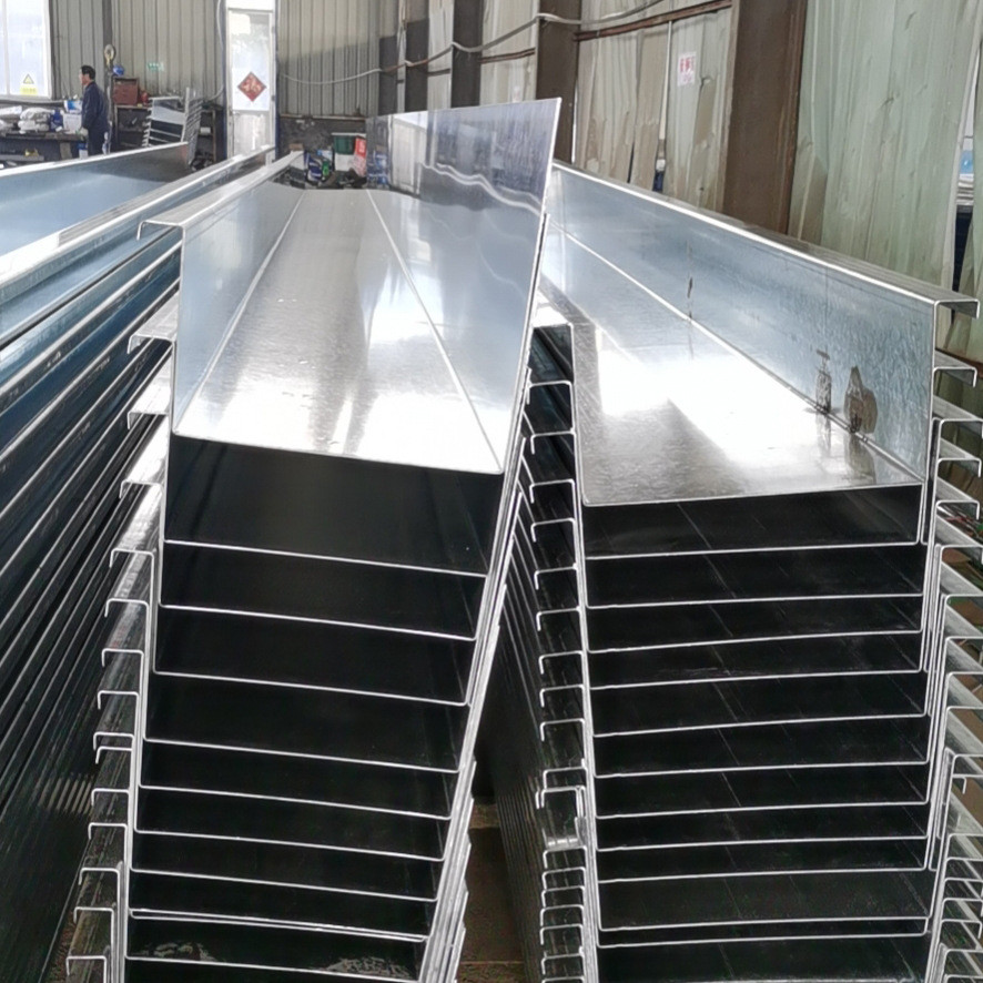 山东泰安镀锌折弯镀锌钢板天沟件1.0mm-3.0mm楼承板