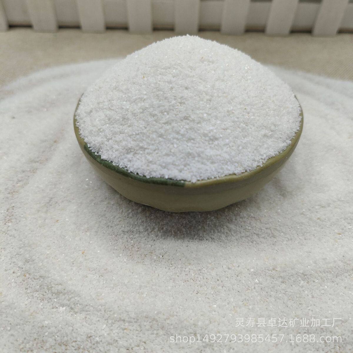 供应白沙子微景观用雪花白沙人造沙滩沙涂料造景细白沙草坪填充砂