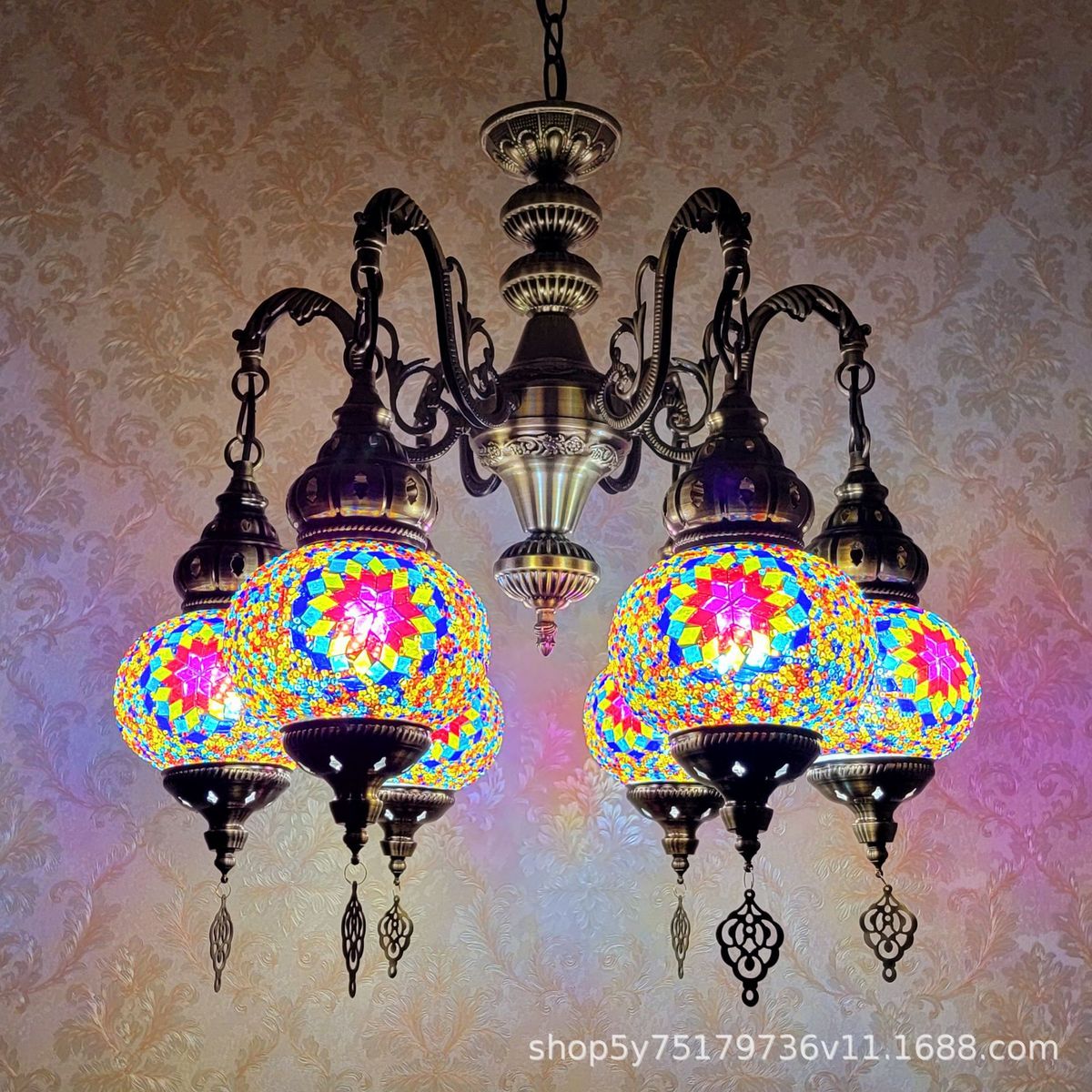 异域餐厅包间吊灯复古特色客厅咖啡厅酒店民宿酒吧土耳其手工吊灯