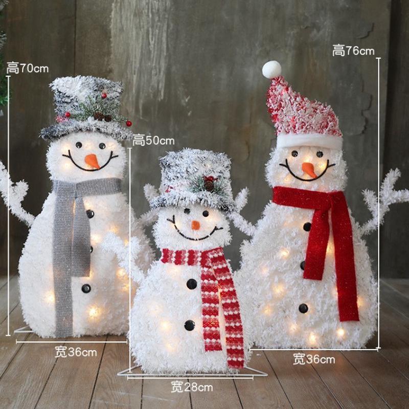 2024年新款装饰品圣诞节圣诞树雪人铁锹信箱ins装饰布置拍照道具