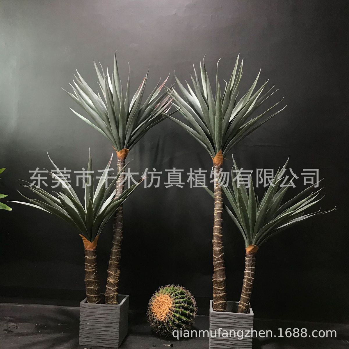 仿真剑兰剑麻植物盆栽落地多杆摆件龙舌兰家居软装绿植北欧ins风