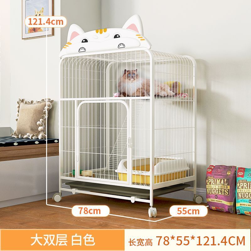 猫笼子家用超大自由空间带厕所室内宠物三层豪华别墅舍猫加粗加固