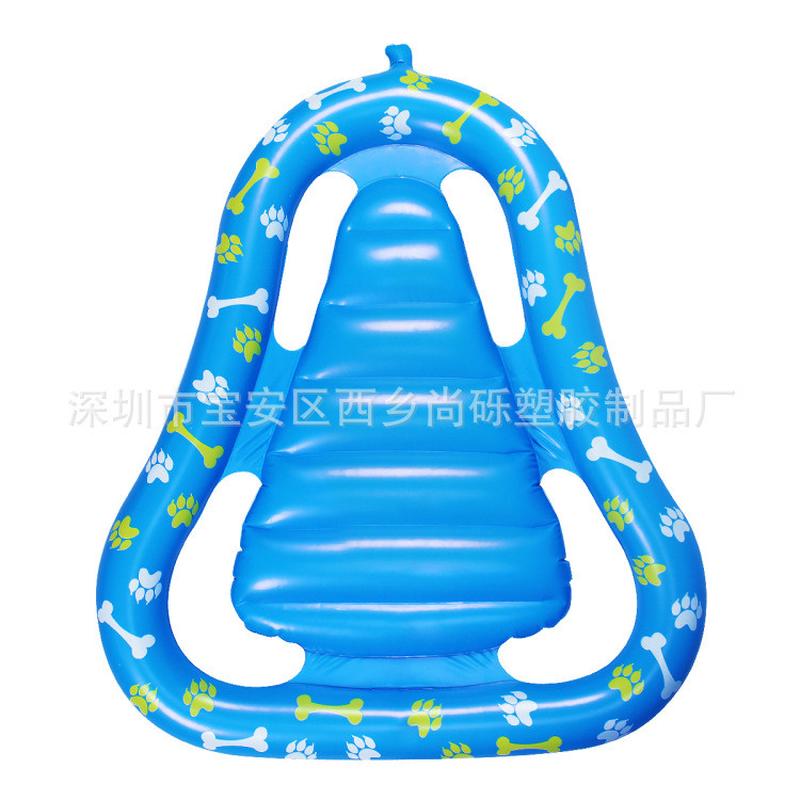 现货pvc充气宠物水上浮排狗狗充气床水上宠物漂浮气垫床