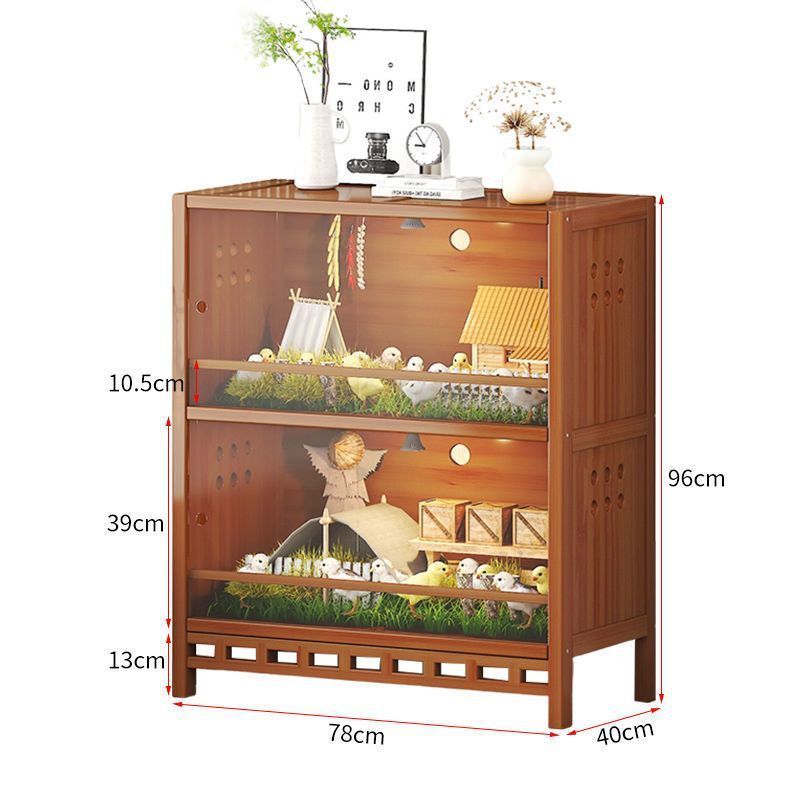 hp饲养箱芦丁鸡的家养殖柜子宠物布景爬宠通气笼子柜鸟类