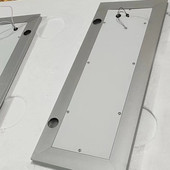 定制铝合金智能浴室镜柜单独挂墙式 太空铝门镜卫生间防水收纳柜