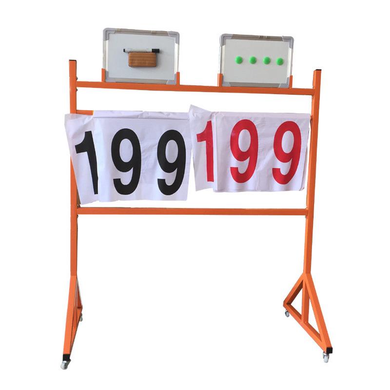 计分架记分牌落地式翻分架铁材质移动便携式带轮子可折叠